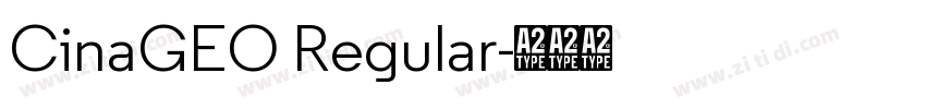 CinaGEO Regular字体转换